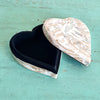Mini Love Resin Jewelry Box With Mother Of Pearl Inlay