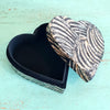 Mini Love Resin Jewelry Box With Mother Of Pearl Inlay