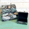 Mini Resin Jewelry Box With Mother Of Pearl Inlay (Flower)