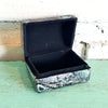 Mini Resin Jewelry Box With Mother Of Pearl Inlay (Flower)