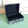 Mini Resin Jewelry Box With Mother Of Pearl Inlay (Flower)
