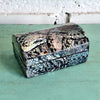 Mini Resin Jewelry Box With Mother Of Pearl Inlay (Flower)
