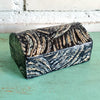 Mini Resin Jewelry Box With Mother Of Pearl Inlay (Line)