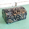 Mini Resin Jewelry Box With Mother Of Pearl Inlay (Line)