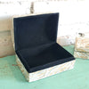 Mini Resin Jewelry Box With Mother Of Pearl Inlay (Line)