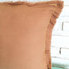 Hand-Stitch Cotton Cushion With Fringe