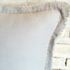 Hand-Stitch Cotton Cushion With Fringe