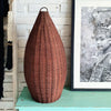 Tall Teardrop Rattan Lamp Shade