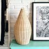 Tall Teardrop Rattan Lamp Shade