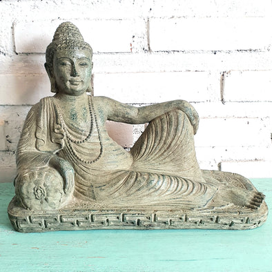 New Antique Large Resin Sitting Buddha Statue