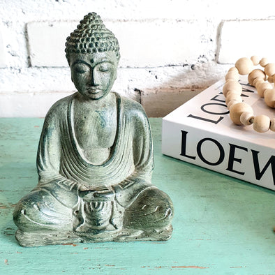 New Antique Large Resin Sitting Buddha Statue (BDG)