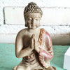 New Antique Resin Sitting Buddha Candle Holder (BDG)