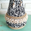 Beaded Shell Ethnic Wooden African Statue (W)