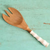 Wooden Shell Curved Handle Spoons Salad