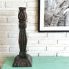 Antique Tall Wooden Candle Holders