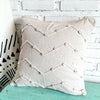 Natural Linen Cushion with Shell Detail