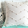 Natural Linen Cushion with Shell Detail
