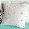 Natural Linen Cushion with Shell Detail