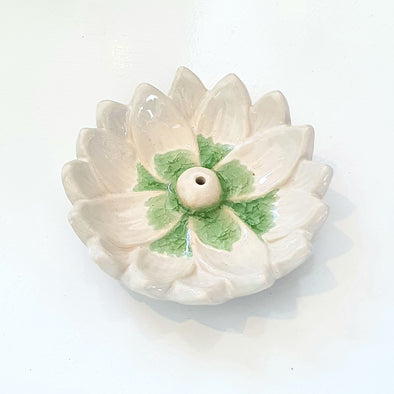Lotus Flower Ceramic Incense Holders