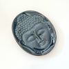 Oval Buddha Face Ceramic Incense Holder