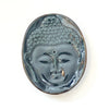 Oval Buddha Face Ceramic Incense Holder