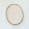 Oval Buddha Face Ceramic Incense Holder