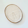 Oval Buddha Face Ceramic Incense Holder