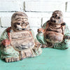 Carved Wooden Smiling Buddhas
