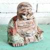 Carved Wooden Smiling Buddhas