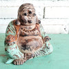 Carved Wooden Smiling Buddhas
