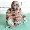 Carved Wooden Smiling Buddhas