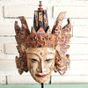 Multicolor Antique Balinese Carved Wooden Mask (W)