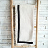 White Cotton Runner With Fringe