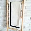 White Cotton Runner With Fringe