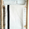 White Cotton Runner With Fringe