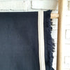 Black Cotton Throw With Fringe