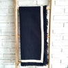 Black Cotton Throw With Fringe