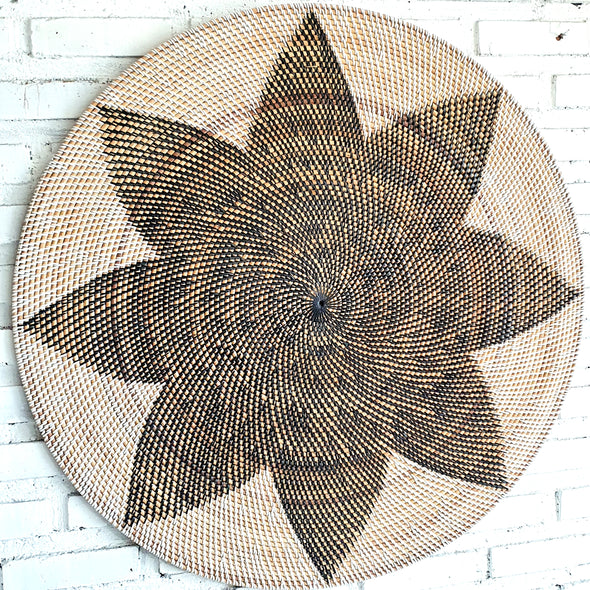 Large Round Woven Wall Plate Decor