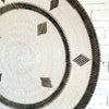 Large Round Wall Plate with Diamond Pattern