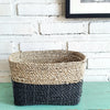 Set 3 Square Raffia Basket