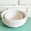 Woven Rafia Round Basket Sets