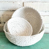 Woven Rafia Round Basket Sets