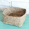 Set 3 Square Small Raffia Basket
