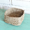 Set 3 Square Small Raffia Basket