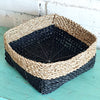 Set 3 Square Small Raffia Basket