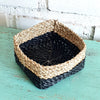 Set 3 Square Small Raffia Basket