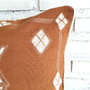 Embroided Brown Arrow Motif Cushion