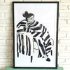 New Painting In Frame (Black Large)