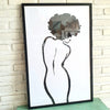 New Painting In Frame (Black Large)