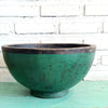 Vintage Green Wooden Bowl Dulang